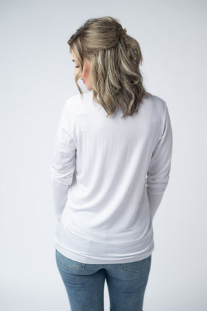 Larissa Long Sleeve - White by Michelle Mae
