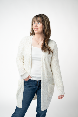 PREBOOK Open Pocket Cardigan - Sand
