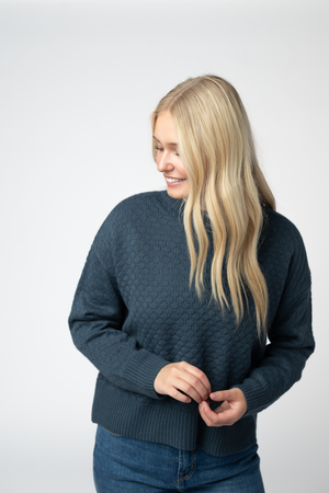 Gianna Pullover Sweater - Teal by Michelle Mae