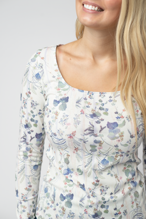 Alyssa Long Sleeve Top - Olive Meadow by Michelle Mae