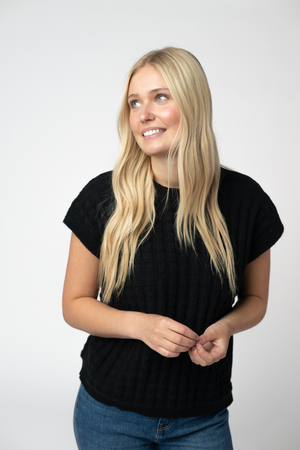 Kelly Knitted Top - Black by Michelle Mae
