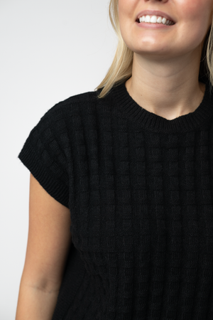 Kelly Knitted Top - Black by Michelle Mae