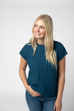 Kelly Knitted Top - Teal by Michelle Mae