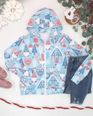 Fullzip Hoodie - Winter Gnome by Michelle Mae