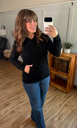 Hailey Hoodie - Black by Michelle Mae
