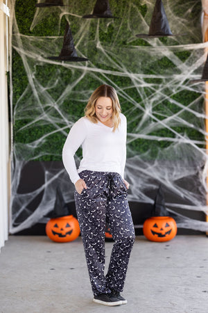 Lounge Pants - Midnight Bats by Michelle Mae
