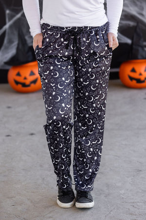 Lounge Pants - Midnight Bats by Michelle Mae
