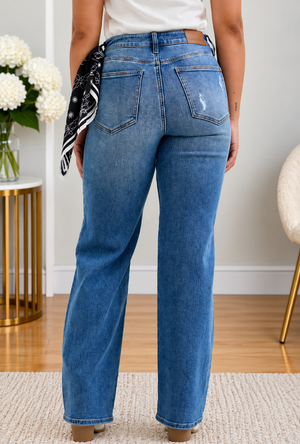 Judy Blue High Waist Brenda Rigid Magic 90's Straight Leg Jeans