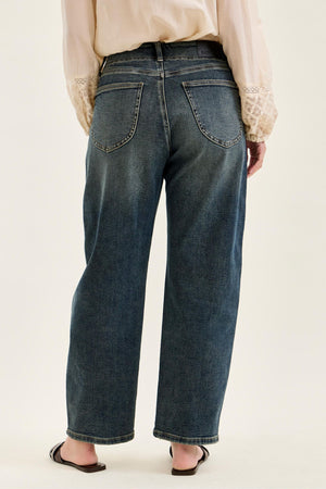Judy Blue High Waist Marlow Double Button Hollywood Waistband Vintage Wash Jeans