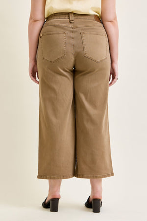 Nancy High Waist Wide Leg Ankle Jean with Vintage Front Yoke