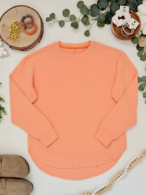 PREBOOK Robyn Ribbed Pullover - Melon