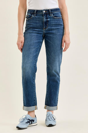 Zoey Mid Rise Billie Boyfriend Jean in Everyday Indigo
