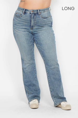 Judy Blue Tummy Control High Waist Bootcut Jeans - 2 inseams Short, Regular