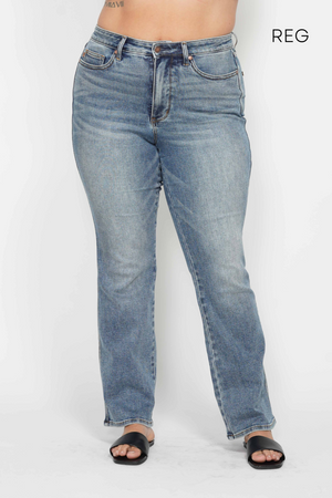 Judy Blue Tummy Control High Waist Bootcut Jeans - 2 inseams Short, Regular
