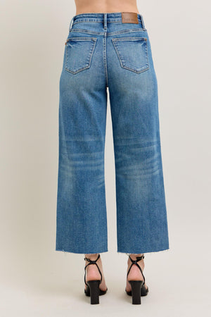 Judy Blue High Waist Rigid Magic Wide Leg Crop Jeans