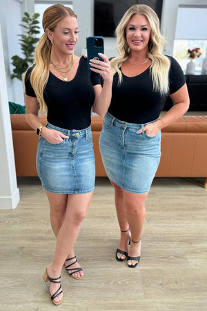 Judy Blue High Waist Tummy Control Jean Skirt