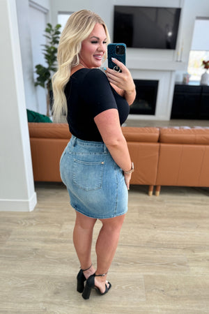 Judy Blue High Waist Tummy Control Jean Skirt