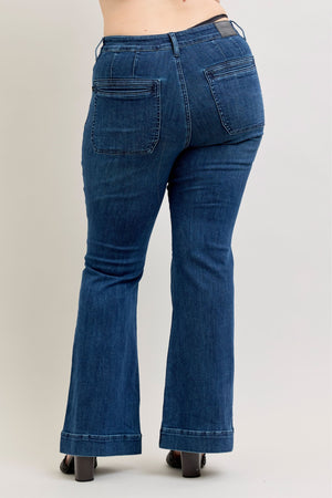Judy Blue High Waist Flare with Vintage Pocket