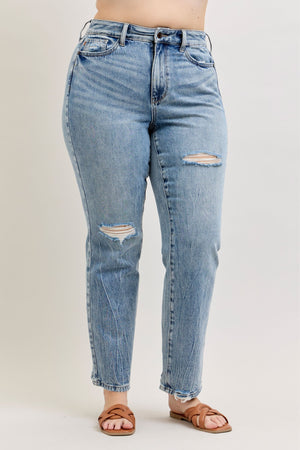 Judy Blue High Waist Rigid Magic Slim Straight