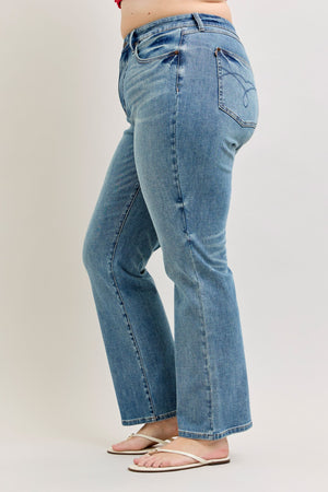 Judy Blue High Waist Tummy Control Slim Straight Leg Jeans