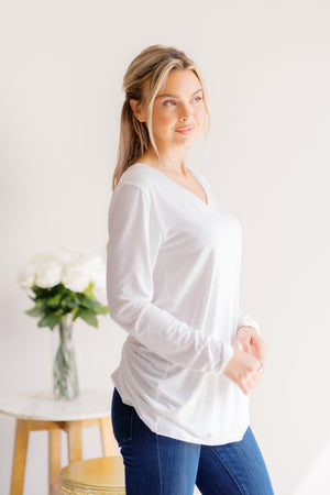Ivory Whim V Neck Top