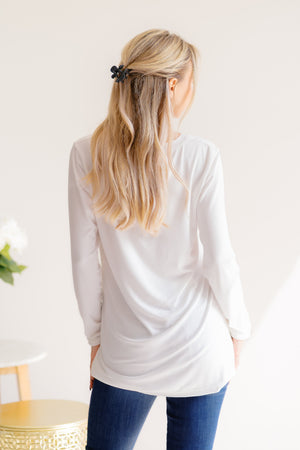 Ivory Whim V Neck Top