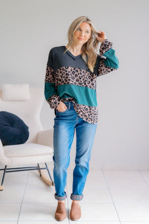 Jolly Jungle Knit Long Sleeve Top