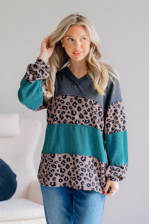 Jolly Jungle Knit Long Sleeve Top