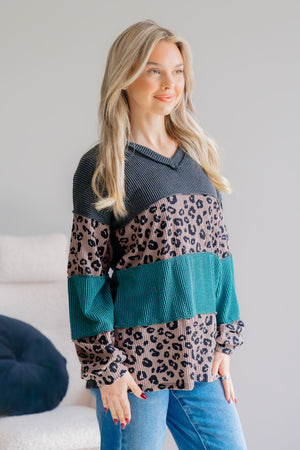 Jolly Jungle Knit Long Sleeve Top