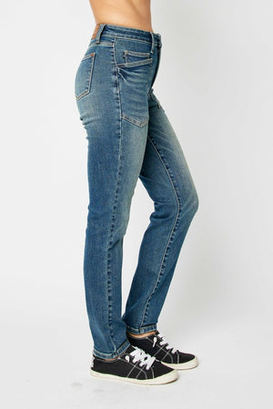Judy Blue High Waist Classic Relaxed Patch Pocket Jeans