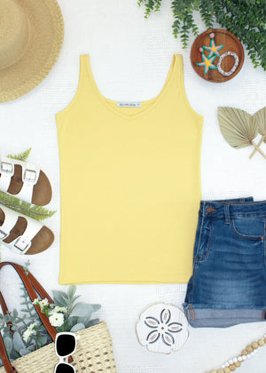 Kennedy Tank - Lemon by Michelle Mae