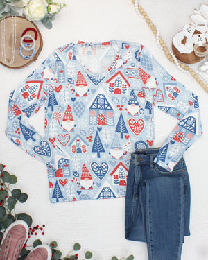 Larissa Long Sleeve - Winter Gnome by Michelle Mae