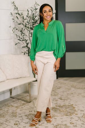 Lizzy Top in Kelly Green by Dear Scarlett