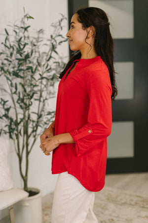 Lizzy Top in Red by Dear Scarlett