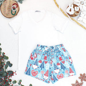 Jamie Lounge Shorts - Winter Gnome by Michelle Mae