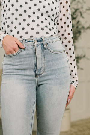 Judy Blue High Waist Tummy Control Light Wash Bootcut Jeans