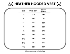 Heather Geometric Hooded Vest - Teal by Michelle Mae