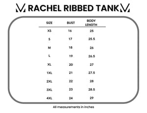 Rachel Ribbed Tank -  Sky Blue by Michelle Mae