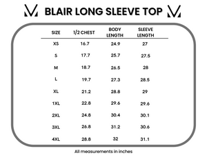 Blair Long Sleeve Top - Black by Michelle Mae
