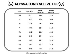 Alyssa Long Sleeve Top - Black by Michelle Mae