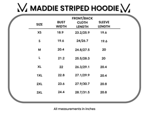 Maddie Striped Hoodie - Pumpkin Spice by Michelle Mae