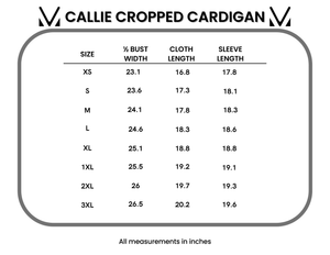 Callie Cropped Cardigan - Aqua by Michelle Mae