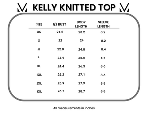 Kelly Knitted Top - Black by Michelle Mae