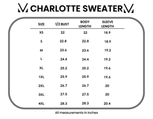 Charlotte Sweater - Teal and Ivory by Michelle Mae