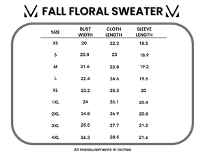 Fall Floral Sweater - Beige by Michelle Mae