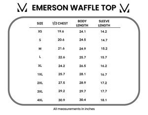 PREBOOK Emerson Waffle Top - Coral