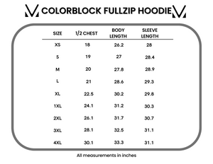 Colorblock Fullzip - Autumn Watercolor Mix by Michelle Mae