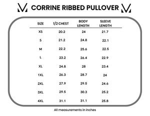 Corrine Ribbed Pullover Top - Fern by Michelle Mae