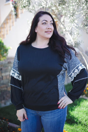 Moonstruck Laced Bubble Sleeve