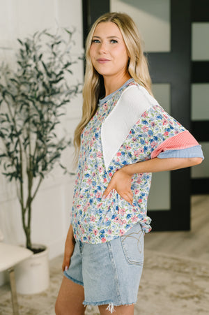 My Version Of Love Color Block Top